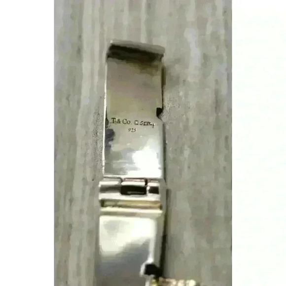 Tiffany & Co Sterling Silver Gehry Torque Link Bracelet Mens 8.5" - Picture 4 of 5